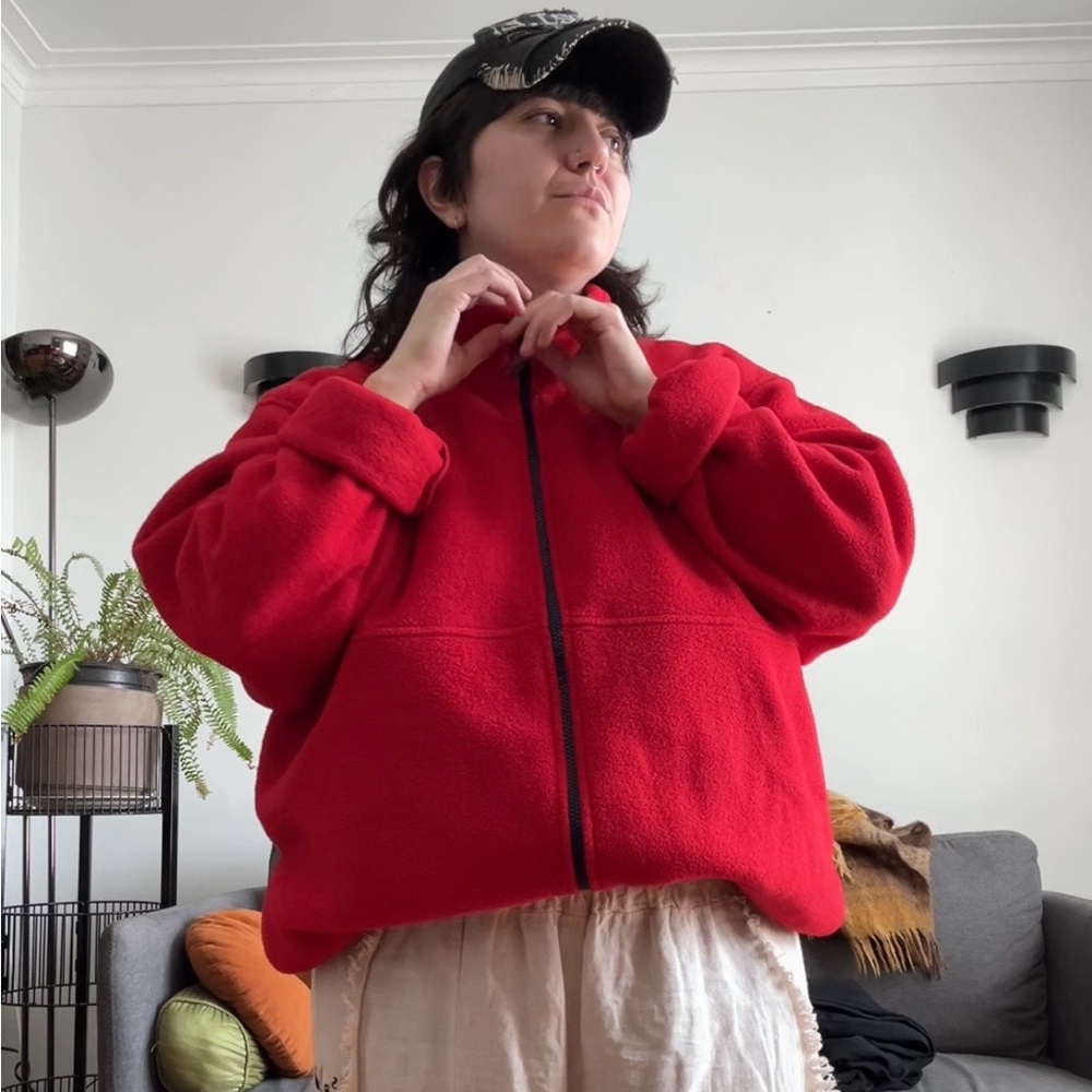 L.L. Bean Vintage Red Fleece